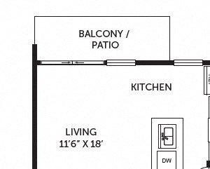 New Monarch A5R New Monarch A5R floor plan at The Monarch by Windsor, 801 West Fifth Street, 78703